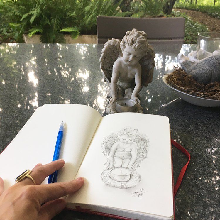 Zen Drawing of an Angel