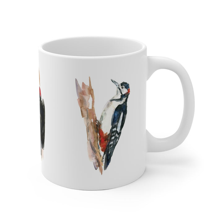 Woodpecker bird mug