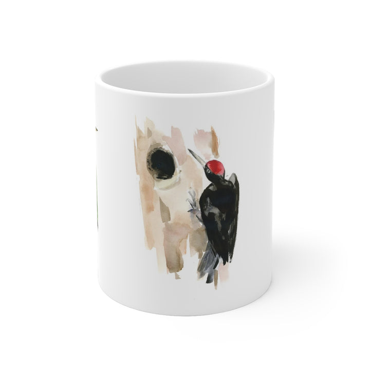 Woodpecker bird mug
