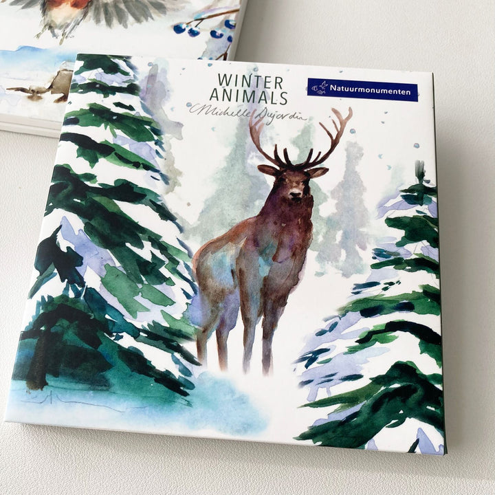 Greeting cards 'Winter Animals' (2023) by Michelle Dujardin