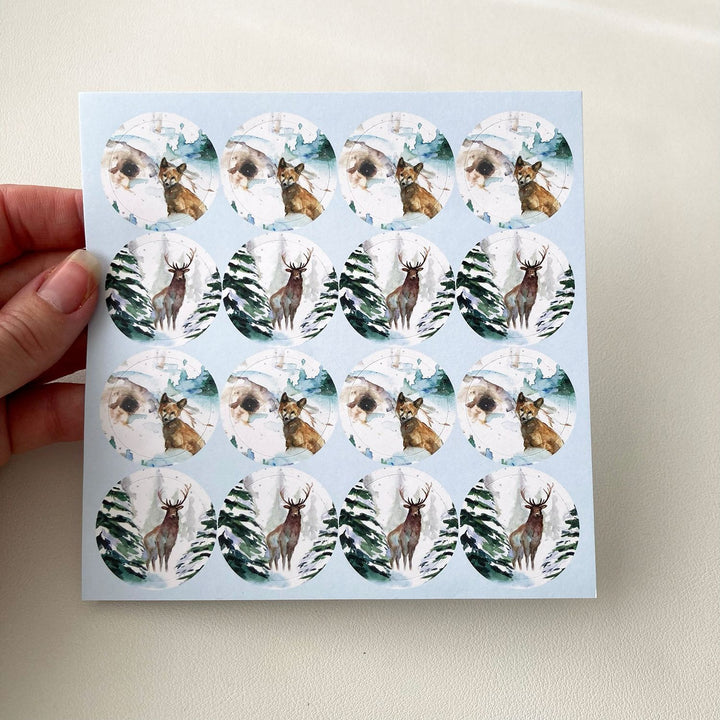 Greeting cards 'Winter Animals' (2023) by Michelle Dujardin