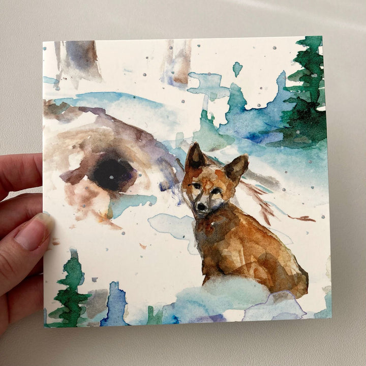 Greeting cards 'Winter Animals' (2023) by Michelle Dujardin