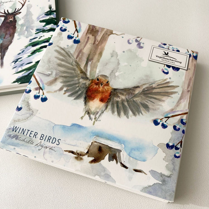 Greeting cards 'Winter Birds' by Michelle Dujardin (2023 release)