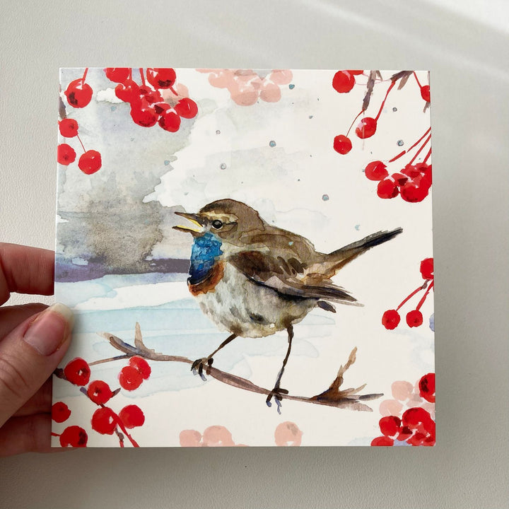 Greeting cards 'Winter Birds' by Michelle Dujardin (2023 release)