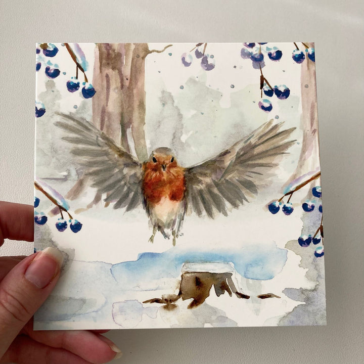 Greeting cards 'Winter Birds' by Michelle Dujardin (2023 release)