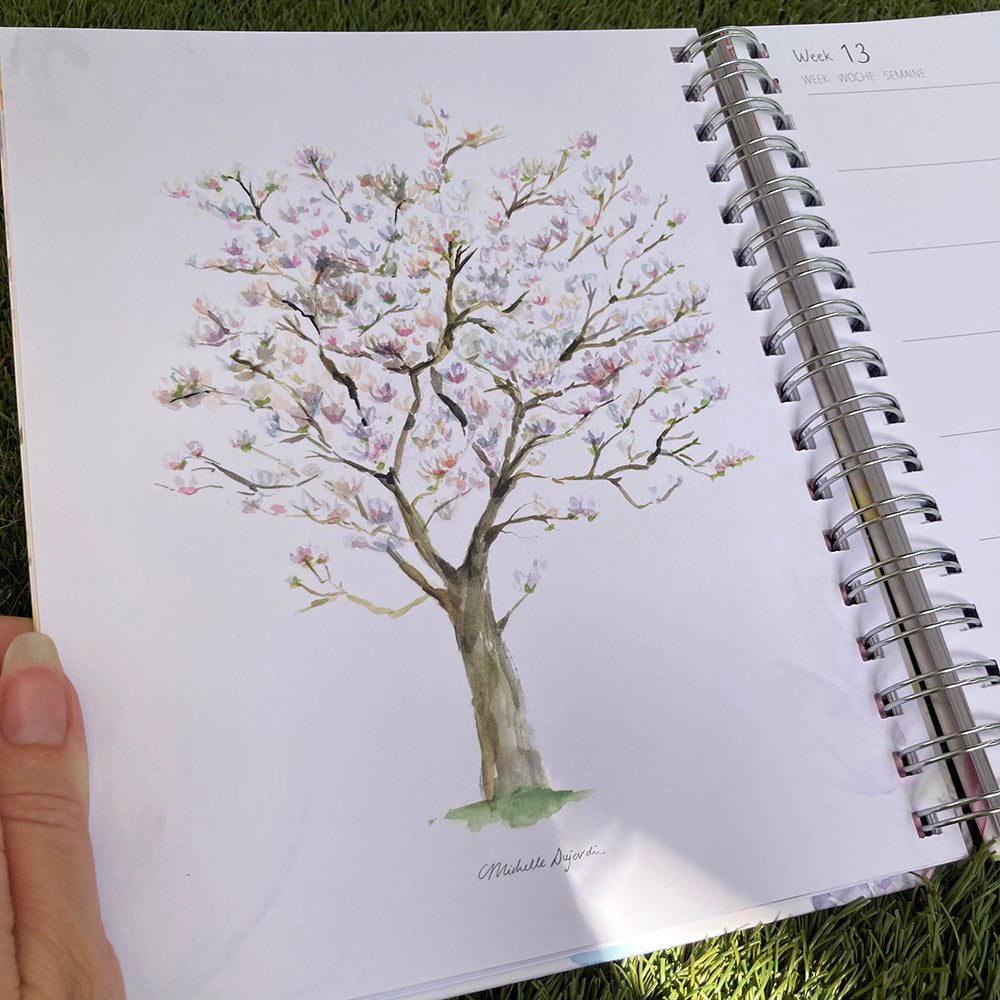 Ring binder diary 2026 'Connect with Nature' by Michelle Dujardin