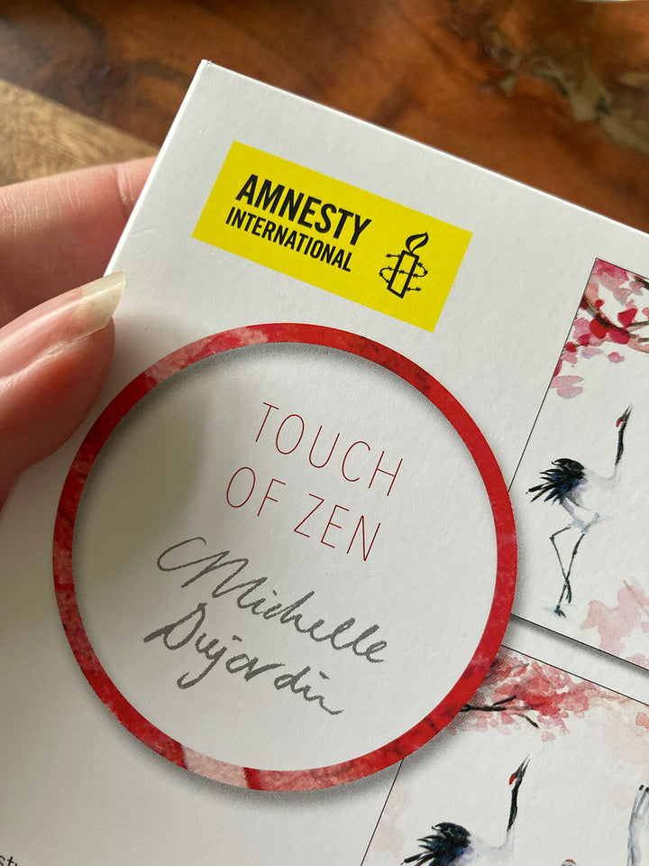 Cranes greeting cards a touch of Zen by Michelle Dujardin