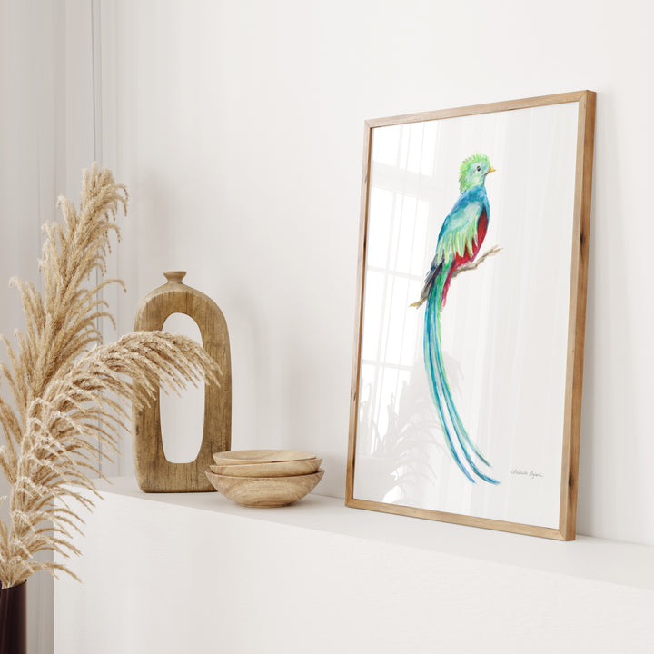 Boho decoration bird print by Michelle Dujardin