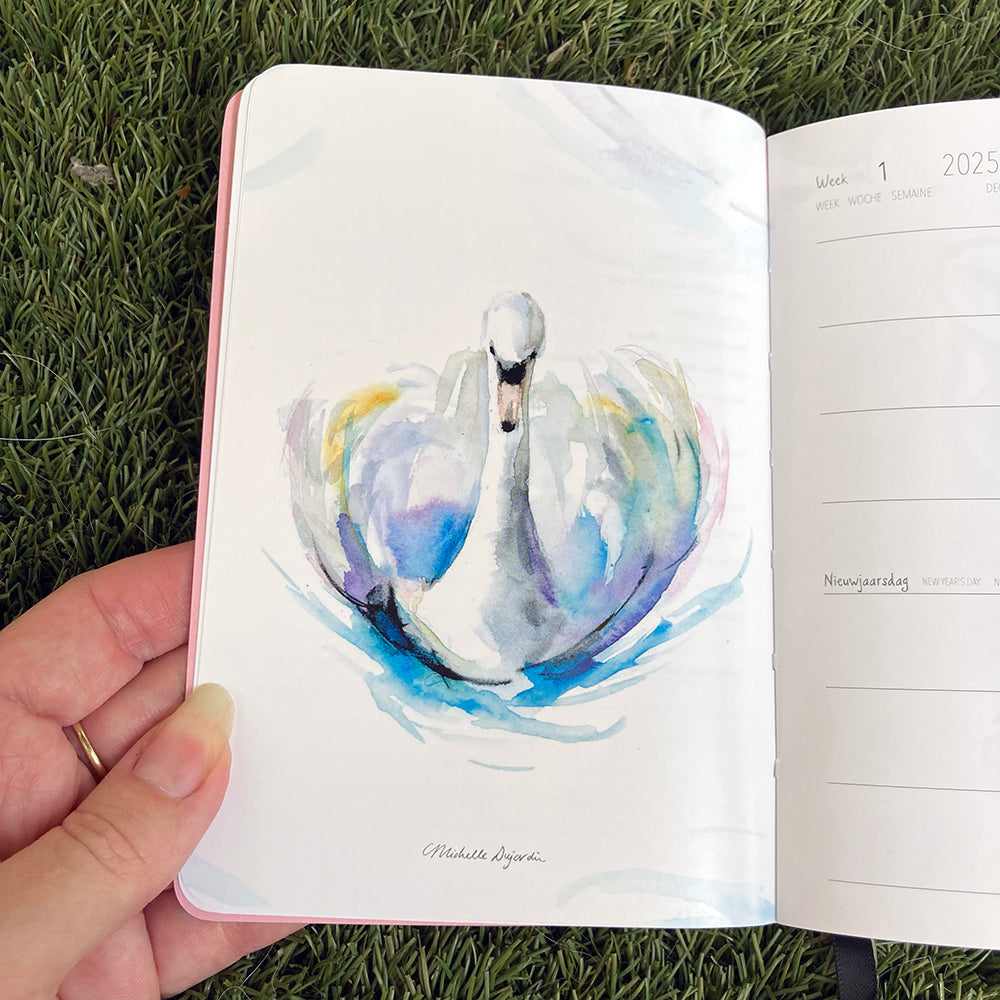 Mini Diary 2026 connect with nature by Michelle Dujardin