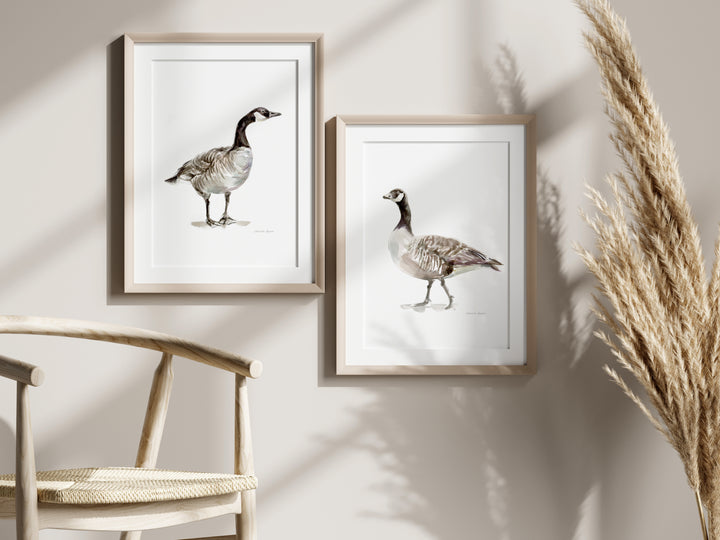 Canadian Goose wall decoration set of 2 prints