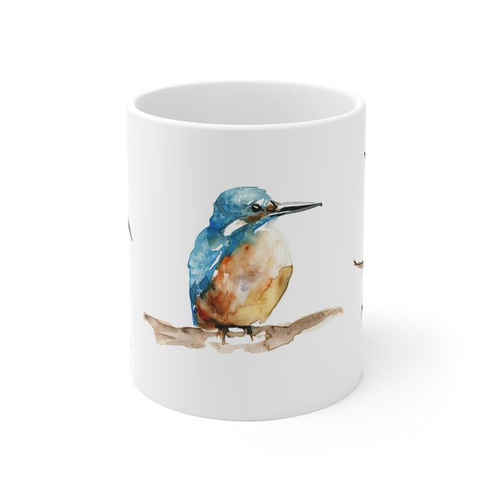 Mok met ijsvogel illustraties van Michelle Dujardin