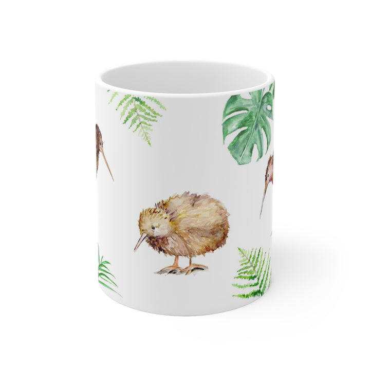 Baby kiwi bird on mug by Michelle Dujardin