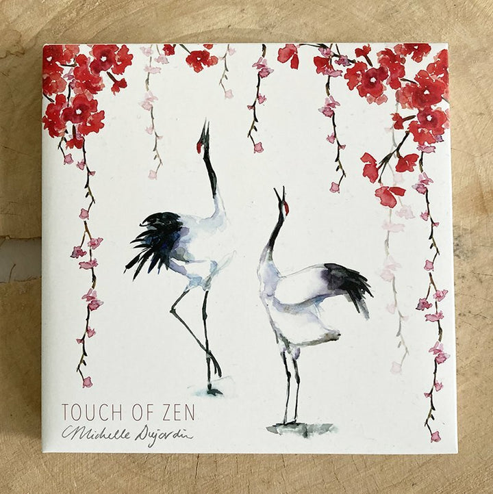 Cranes greeting cards a touch of Zen by Michelle Dujardin