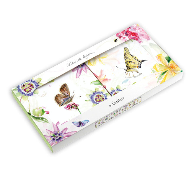 Coasters passion for Butterflies Michelle Dujardin