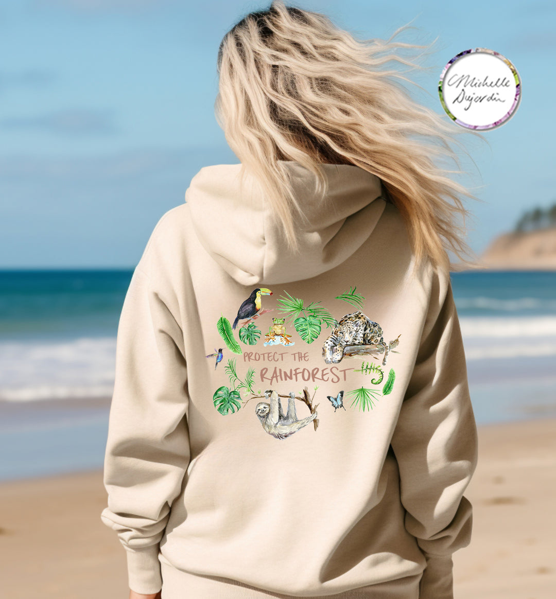 Bescherm het regenwoud trui van Michelle Dujardin