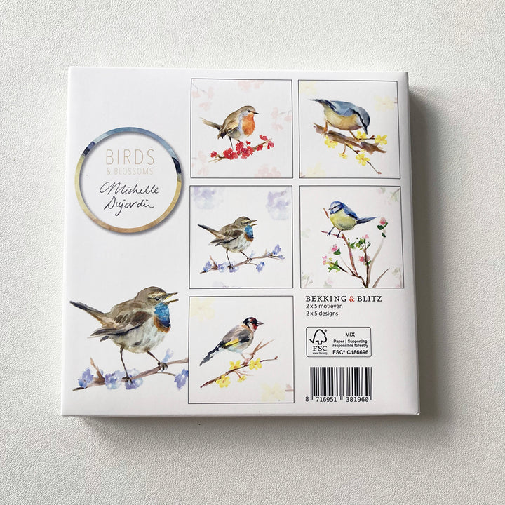 Bekking & Blitz wenskaarten met vogels van Michelle Dujardin