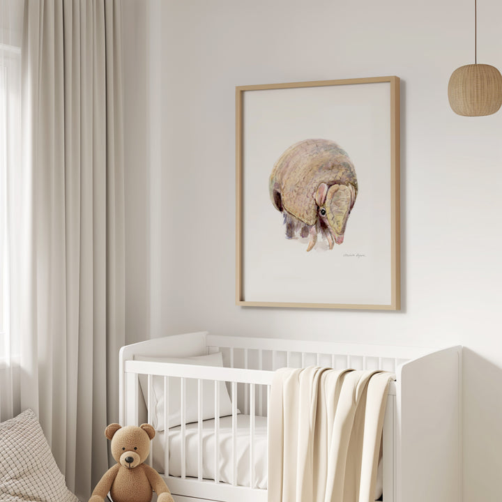 Armadillo painting wall decor by Michelle Dujardin