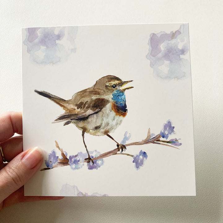 Birds and blossoms greeting cards by Michelle Dujardin