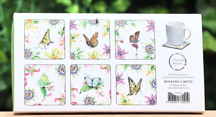 Coasters passion for Butterflies Michelle Dujardin