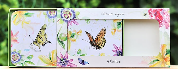 Coasters passion for Butterflies Michelle Dujardin