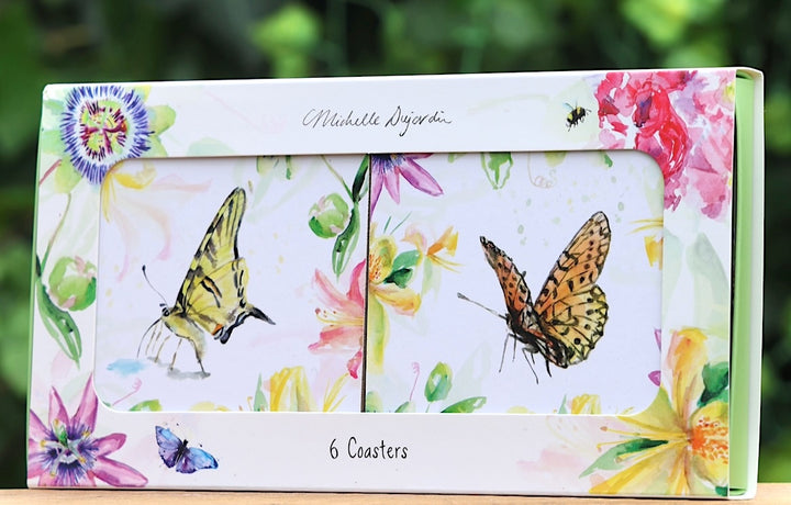 Coasters passion for Butterflies Michelle Dujardin