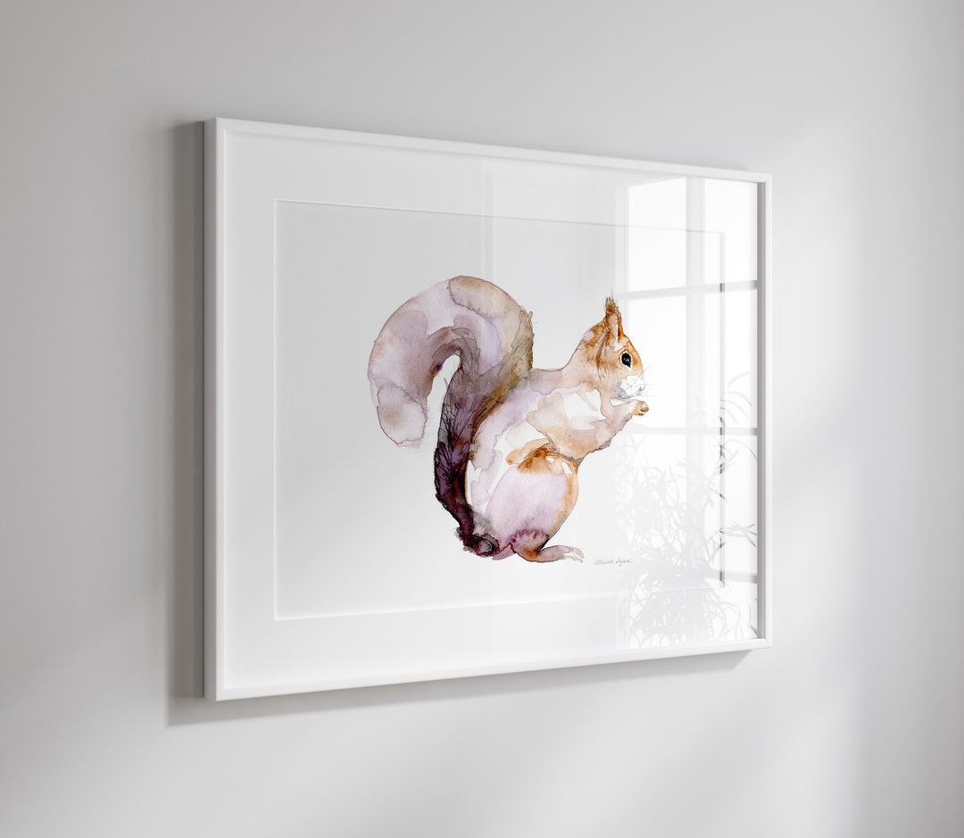Ingelijste print met eekhoorn van Michelle Dujardin