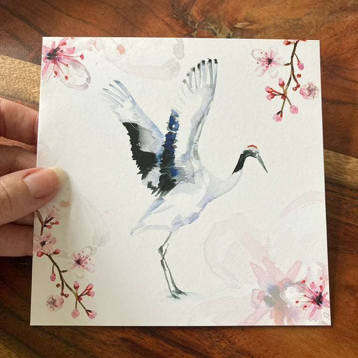 Cranes greeting cards a touch of Zen by Michelle Dujardin