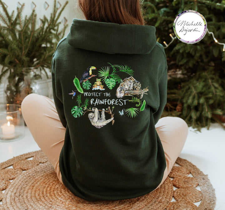 Forest green hoodie for travelling to Costa Rica