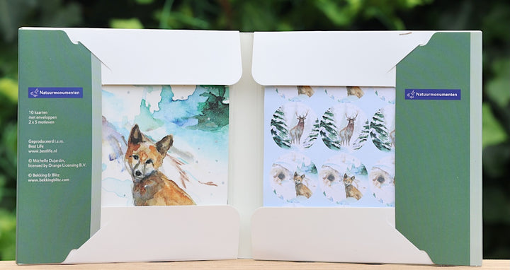 Greeting cards 'Winter Animals' (2023) by Michelle Dujardin