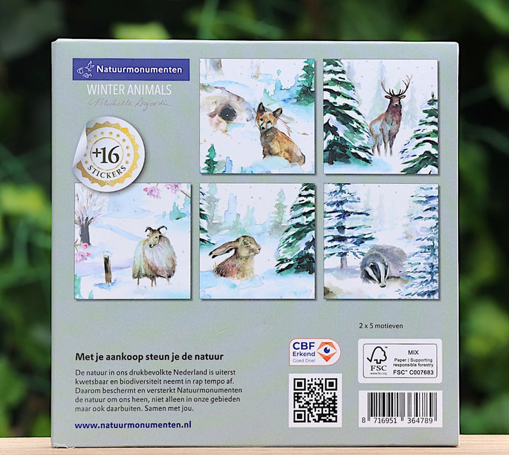 Greeting cards 'Winter Animals' (2023) by Michelle Dujardin