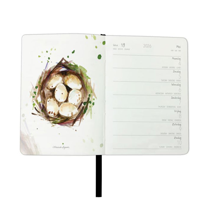 Mini Diary 2026 connect with nature by Michelle Dujardin