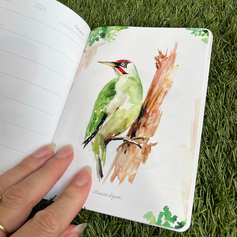 Mini Diary 2026 connect with nature by Michelle Dujardin