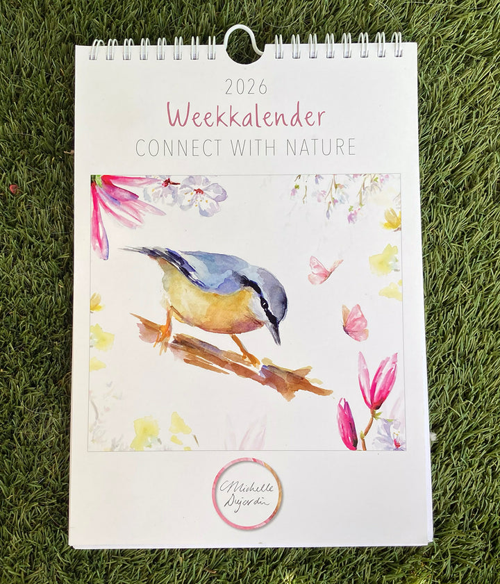 Week calendar 2026 'Connect with Nature' by Michelle Dujardin