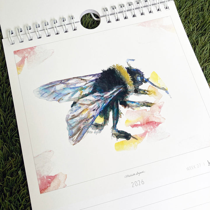 Week calendar 2026 'Connect with Nature' by Michelle Dujardin