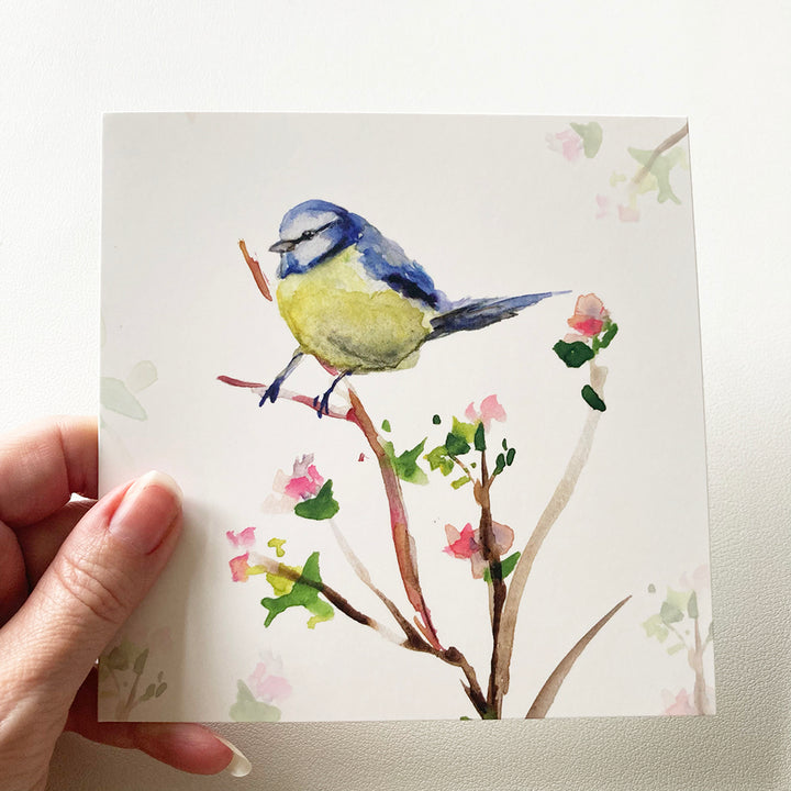 Birds and blossoms greeting cards by Michelle Dujardin