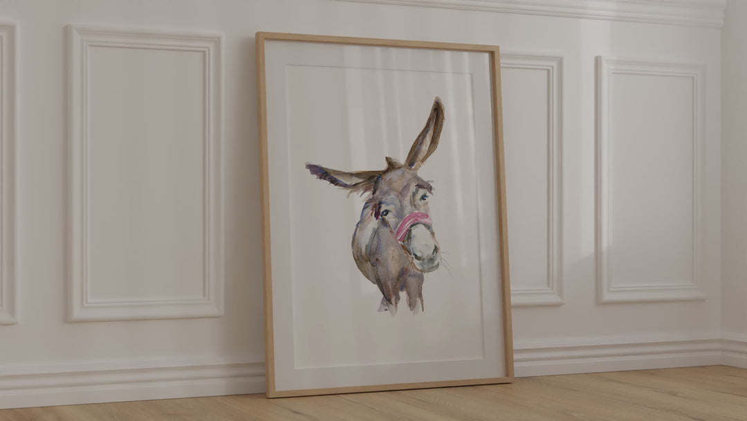 donkey art print video