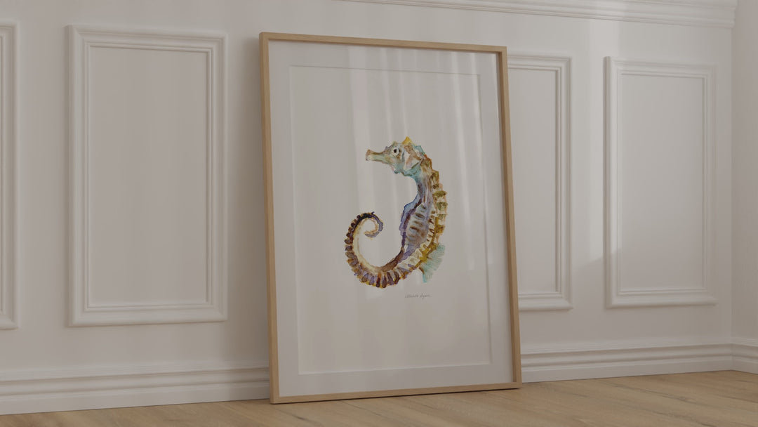 Seahorse art video