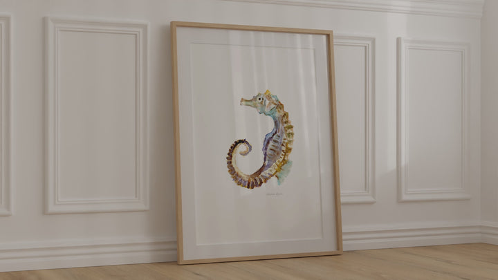 Seahorse art video