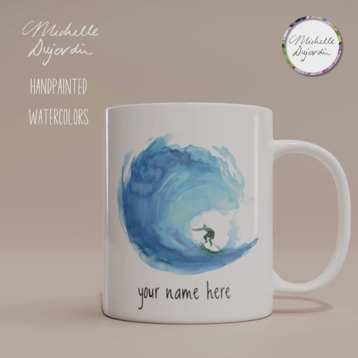 Customizable surf mug video