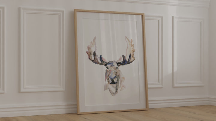 Moose portrait video