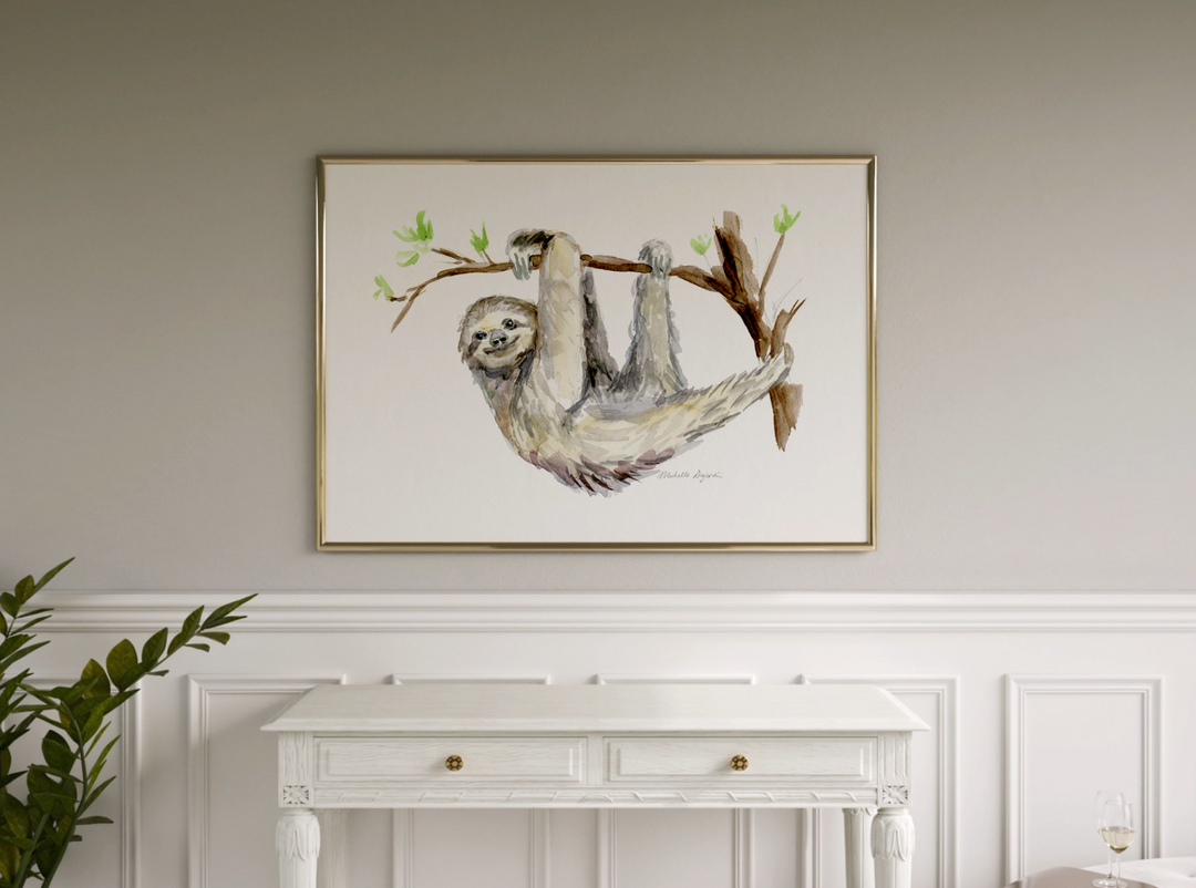 sloth painting vide0