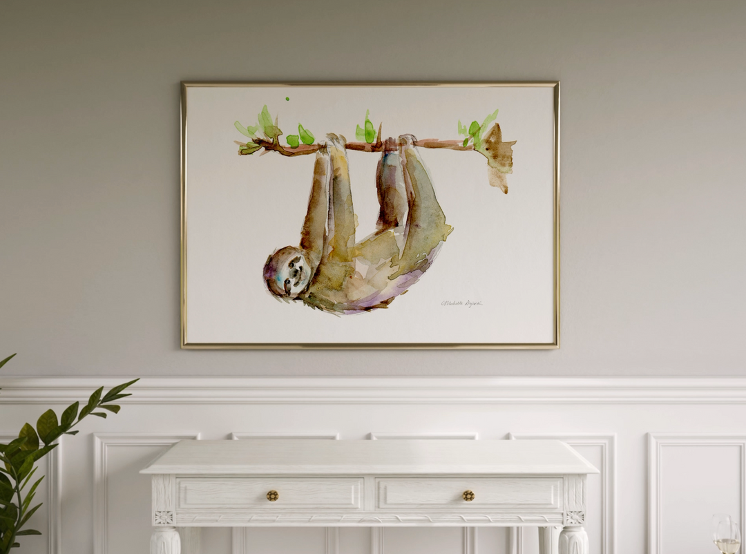 luiaard schilderij video