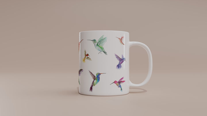 flying hummingbirds art mug video