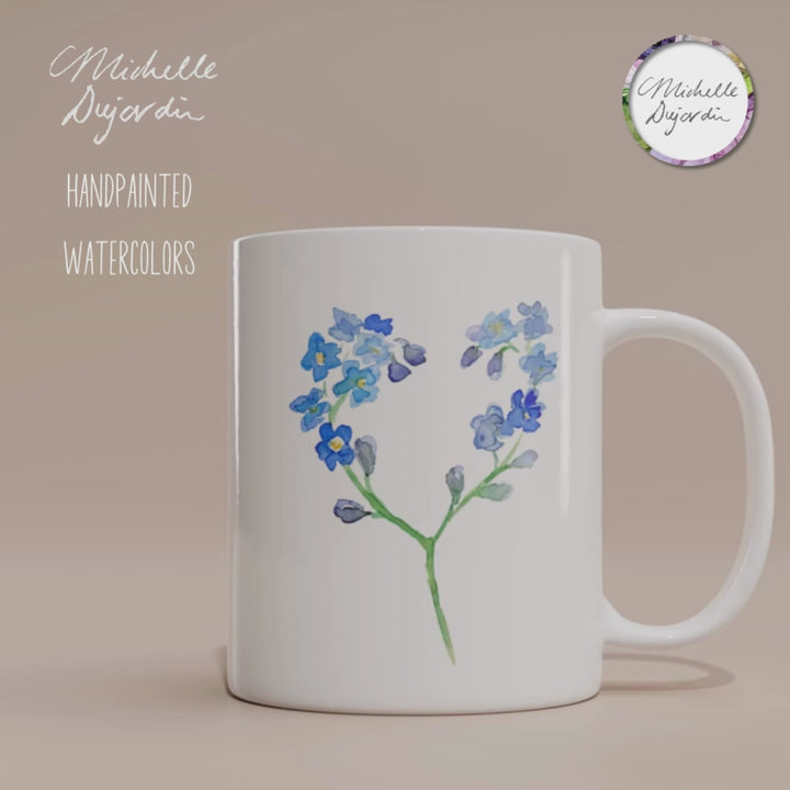 Forget-me-nots- flowers mug video