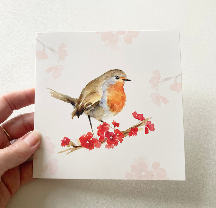 Birds and blossoms greeting cards by Michelle Dujardin