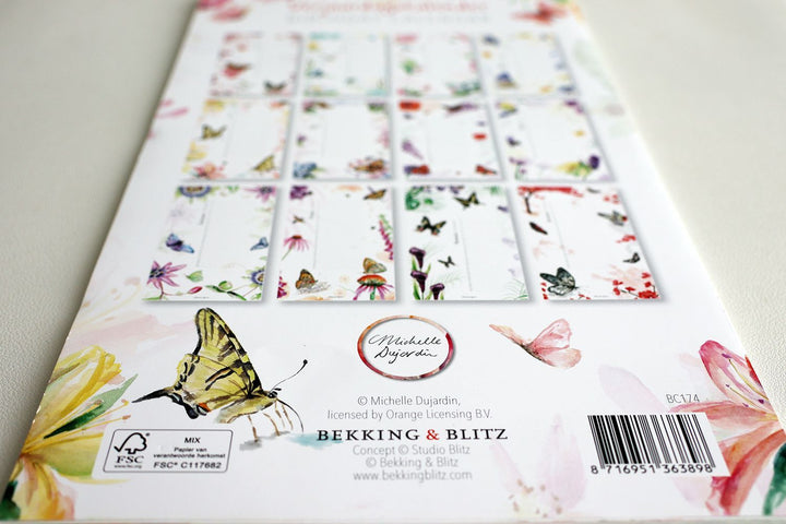 Birthday calendar butterflies & flowers