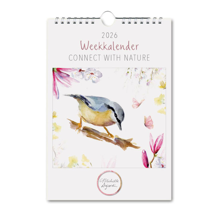 Week calendar 2026 'Connect with Nature' by Michelle Dujardin