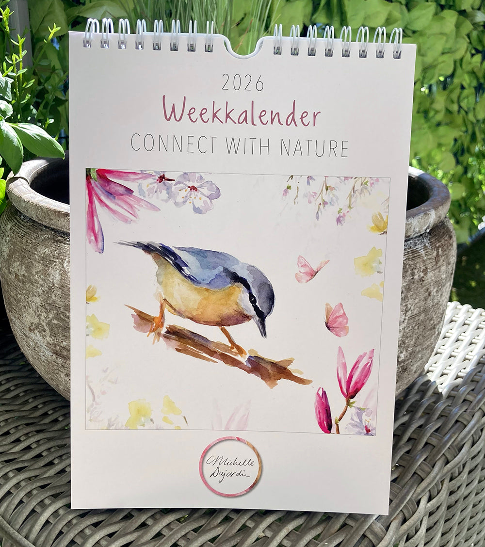 Week calendar 2026 'Connect with Nature' by Michelle Dujardin