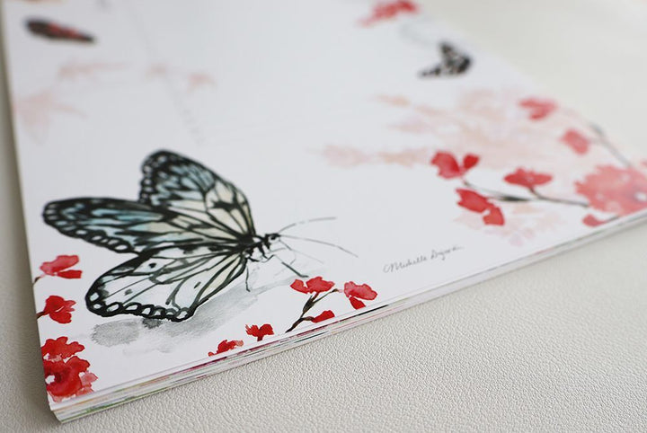 Birthday calendar butterflies & flowers