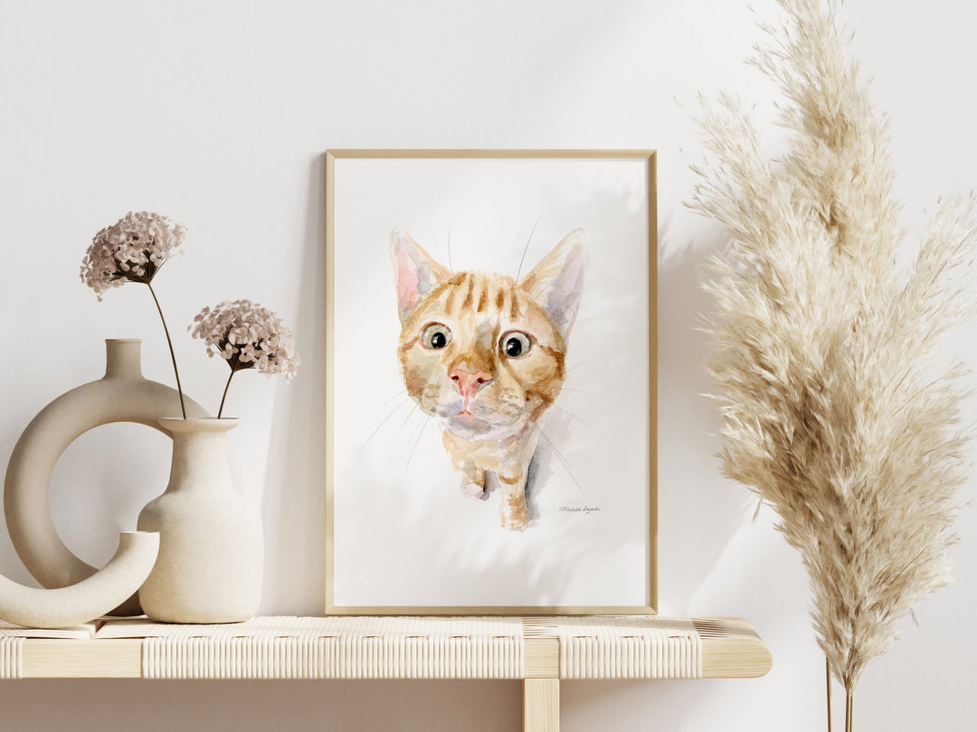 Painting a Ginger Kitten in Watercolor